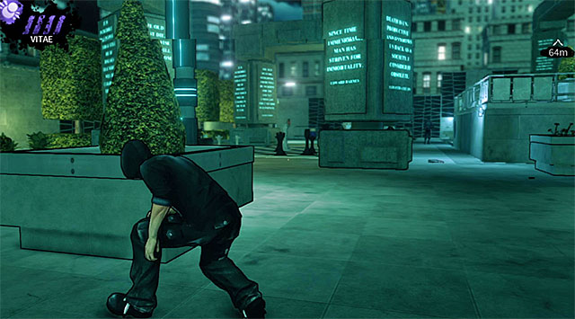 Head south-west and it shouldnt take long for you to reach a huge chess board seen on the screen above - Cryogenic - plaza - Chapter 5 - DARK - Game Guide and Walkthrough