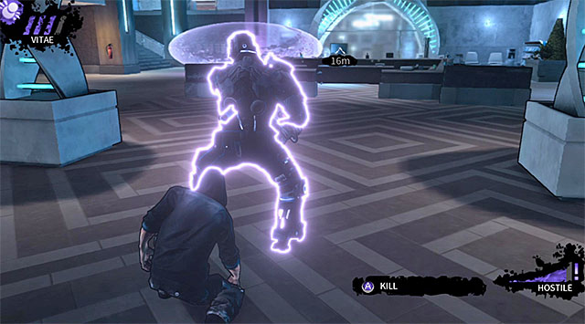 Second attack on an enemy in a heavy armor - Cryogenic - lobby (after hunters arrival) - Chapter 5 - DARK - Game Guide and Walkthrough