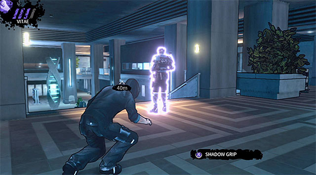 An opponent guarding the second staircase - Cryogenic - atrium - Chapter 5 - DARK - Game Guide and Walkthrough