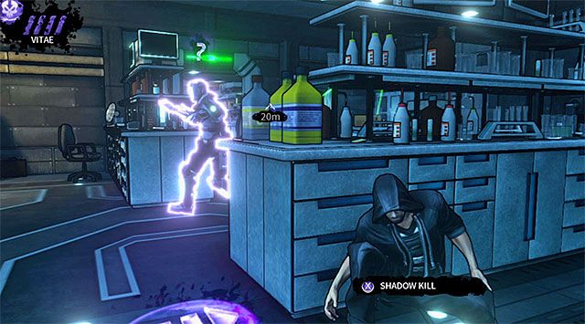 Convincing a guard to check the first room in order to perform a silent kill on him - Cryogenic - laboratory - Chapter 5 - DARK - Game Guide and Walkthrough