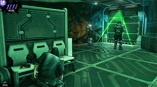 If youve done everything according to my instructions then there are only two guards currently in the security office - M17 Base - security office - Chapter 6 - DARK - Game Guide and Walkthrough