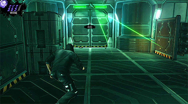 Passageway leading to a room with the first computer - M17 Base - security office - Chapter 6 - DARK - Game Guide and Walkthrough