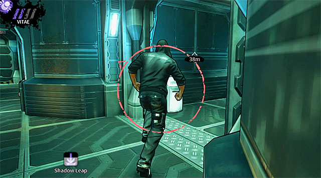 If you dont have anything against eliminating all of the nearby vampire hunters then use teleportation to transport Eric to the crates located to the right and then quickly enter a side room seen on the screen above (using vampiric powers here to avoid detection shouldnt be necessary) - M17 Base - command center - Chapter 6 - DARK - Game Guide and Walkthrough