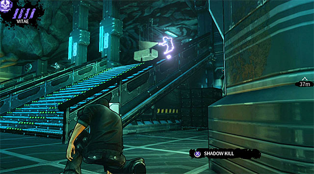 One of the enemies standing near a command table - M17 Base - command center - Chapter 6 - DARK - Game Guide and Walkthrough