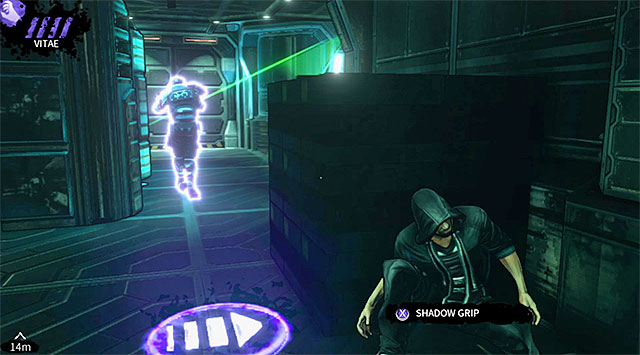 An armored hunter moving between computer terminals - M17 Base - command center - Chapter 6 - DARK - Game Guide and Walkthrough