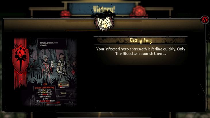 The effects of blood deprivation - Darkest Dungeon The Crimson Court: The Crimson Curse - Darkest Dungeon: Game mechanics - Darkest Dungeon Game Guide & Walkthrough