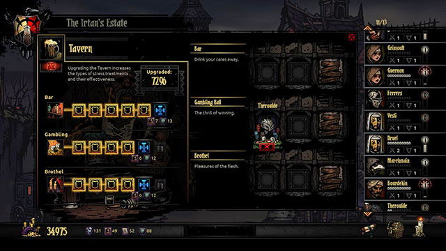Tavern upgrade tree - Darkest Dungeon: Tavern - Darkest Dungeon: Town - Darkest Dungeon Game Guide & Walkthrough