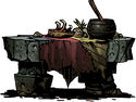 Makeshift Dining Table - Darkest Dungeon: Warrens Curio - Darkest Dungeon: Curio - Darkest Dungeon Game Guide & Walkthrough