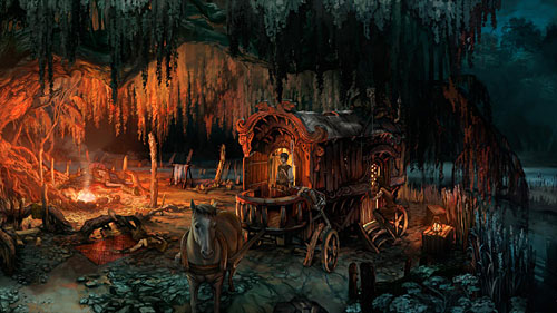 Once creatures attack the wagon, use the ladder again - Bad Leads to Worse - The Dark Eye - Chains of Satinav - Game Guide and Walkthrough