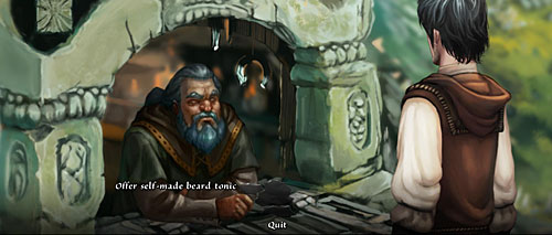 The only thing to do is to exchange something valuable for information - Northward - The Dark Eye - Chains of Satinav - Game Guide and Walkthrough