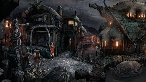 After conversation with Jarre, examine nearby rubbish and pick up broken mirror - The Prism - The Dark Eye - Chains of Satinav - Game Guide and Walkthrough