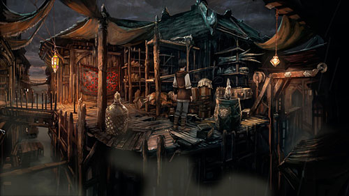 Geron has found site of the smugglers - The Prism - The Dark Eye - Chains of Satinav - Game Guide and Walkthrough