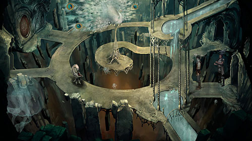 Leave the Queens chambers and go to the central part of the palace - Three Impossible Tasks - The Dark Eye - Chains of Satinav - Game Guide and Walkthrough