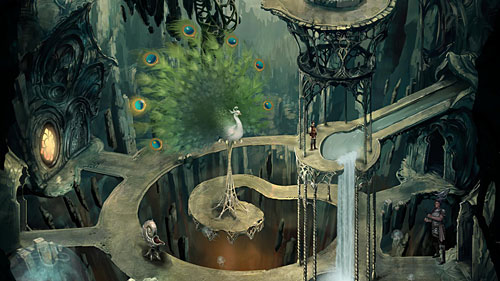 Leave the gallery and use the reassemble spell on horns (halves of bow) taken from the sculpture - Three Impossible Tasks - The Dark Eye - Chains of Satinav - Game Guide and Walkthrough