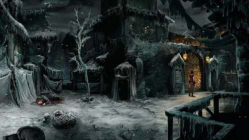 Geron has a meeting with scholar in academy of magic but unfortunately the gate is closed - Back Home - The Dark Eye - Chains of Satinav - Game Guide and Walkthrough