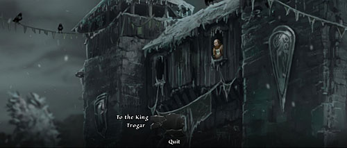 Use the winch to lower the town banner - To the King! - The Dark Eye - Chains of Satinav - Game Guide and Walkthrough