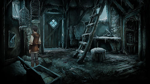 Open the clothes trunk on the ground floor and take a green doublet out of it - To the King! - The Dark Eye - Chains of Satinav - Game Guide and Walkthrough