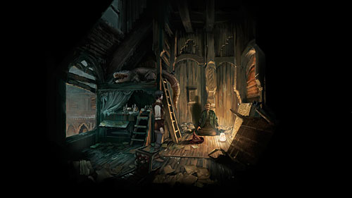 In the corridor youll find a carpet - doublet of the guard - Academy of Magic - The Dark Eye - Chains of Satinav - Game Guide and Walkthrough