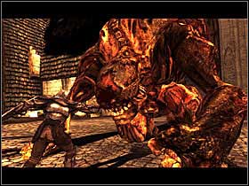 The knights are killing the Cyclop. - The Gate of Stonehelm #1 - Chapter 1: The Gate of Stonehelm - Dark Messiah of Might and Magic - Game Guide and Walkthrough