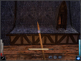 Jump to the small roof on the next side. - Dead Man's Trail #1 - Chapter 3: Dead Man's Trail - Dark Messiah of Might and Magic - Game Guide and Walkthrough