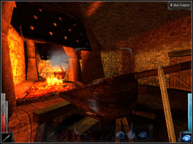 Use the bellows to burn the fire. - Dead Man's Trail #3 - Chapter 3: Dead Man's Trail - Dark Messiah of Might and Magic - Game Guide and Walkthrough
