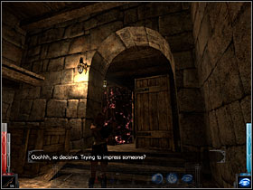 Leanna is opening a passage. - Across the Sea of Blood #1 - Chapter 4: Across the Sea of Blood - Dark Messiah of Might and Magic - Game Guide and Walkthrough