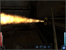 Fire! That is the reason for the signs of smoke! - The Temple of the Spider #7 - Chapter 5: The Temple of the Spider - Dark Messiah of Might and Magic - Game Guide and Walkthrough