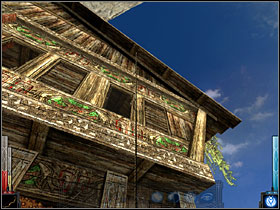 Climb up onto the line and jump! - The Temple of the Spider #8 - Chapter 5: The Temple of the Spider - Dark Messiah of Might and Magic - Game Guide and Walkthrough