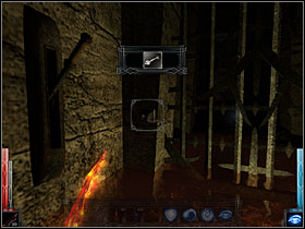Use the Laboratory Trap Door Key to open the bar. - In the House of Ashes #4 - Chapter 8: In the House of Ashes - Dark Messiah of Might and Magic - Game Guide and Walkthrough