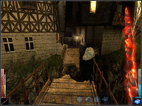 This bridge is destroyed... - City of Flame #2 - Chapter 9: City of Flame - Dark Messiah of Might and Magic - Game Guide and Walkthrough