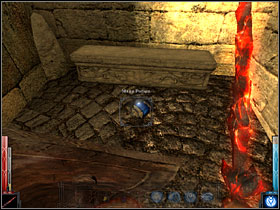 Climb onto the chain. - City of Flame #2 - Chapter 9: City of Flame - Dark Messiah of Might and Magic - Game Guide and Walkthrough