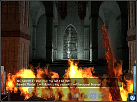 Fire will be trying to stop you... - City of Flame #2 - Chapter 9: City of Flame - Dark Messiah of Might and Magic - Game Guide and Walkthrough