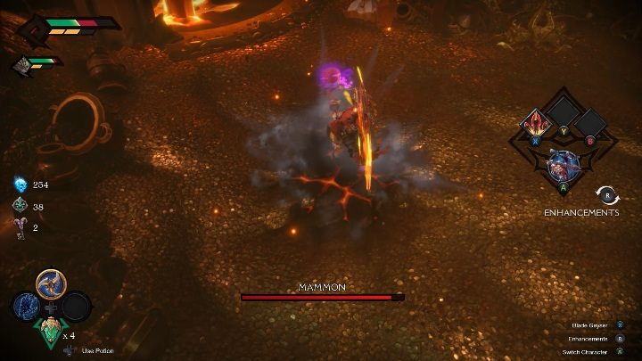 Also, war has a greater number of health points - The differences between heroes in Darksiders Genesis - Basics - Darksiders Genesis Guide