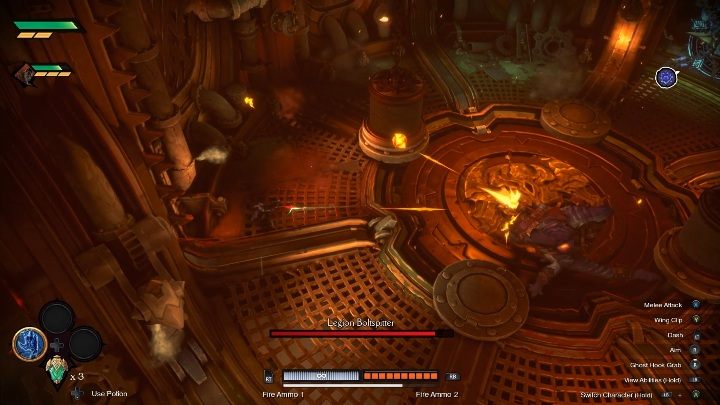 Strife is equipped with guns, which are great for long-range combat - The differences between heroes in Darksiders Genesis - Basics - Darksiders Genesis Guide