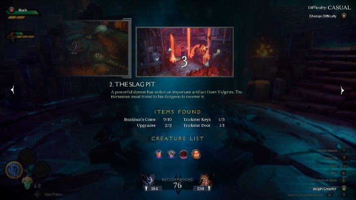 If you want to constantly develop your character and his equipment, go back to the locations you have already explored - Starting tips for Darksiders Genesis - Basics - Darksiders Genesis Guide