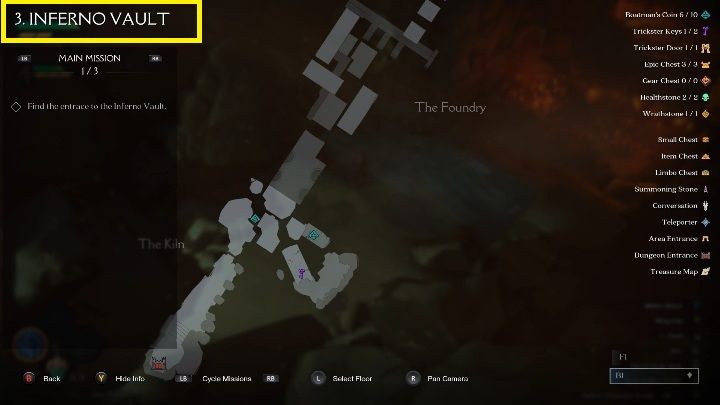 The name of the current chapter is in the upper left corner - What does the maps look like in Darksiders Genesis? - The map and the game world - Darksiders Genesis Guide