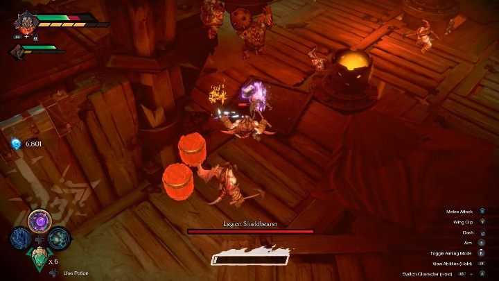 Before the boss arrives, you will have to defeat a few waves of enemies - Legion Shieldbearer - chapter 14 | Boss in Darksiders Genesis - Bosses and mini-bosses - Darksiders Genesis Guide