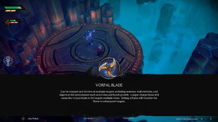 After that, you will get Vorpal Blade - How to open the Trickster Door in the Void Chapter 1 in Darksiders Genesis? - Puzzles - Darksiders Genesis Guide