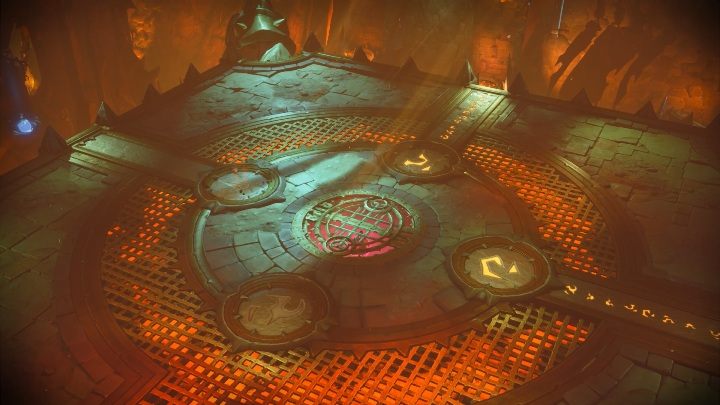 To get to the boss, you need to visit 3 locations with enemies - How to get to the boss Chapter 2 - Puzzles - Darksiders Genesis Guide