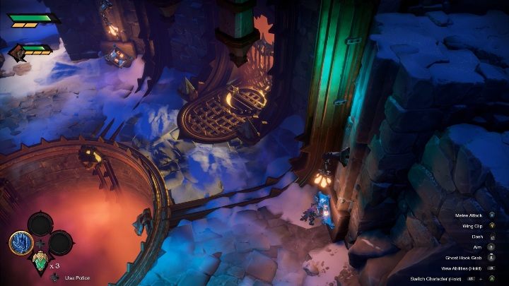 Quickly activate the second lever to open the passage - How to get into the dungeon Chapter 3 in Darksiders Genesis? - Puzzles - Darksiders Genesis Guide