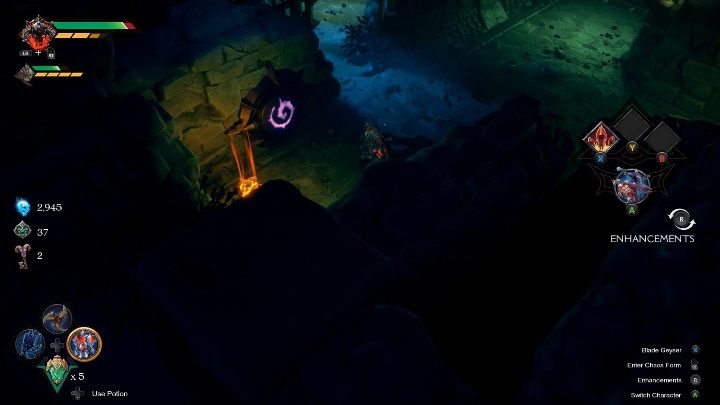 Start by placing the first portal on the wall to the left of the room - Maze in Chapter 7 in Darksiders Genesis? - Puzzles - Darksiders Genesis Guide