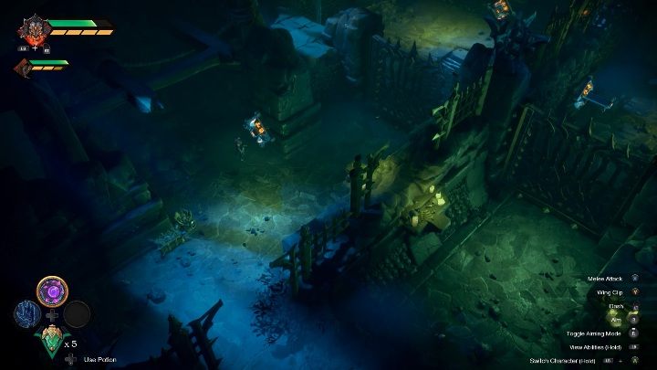 Immediately return to the lever marked in the picture above and then run to the last part of the maze - Maze in Chapter 7 in Darksiders Genesis? - Puzzles - Darksiders Genesis Guide