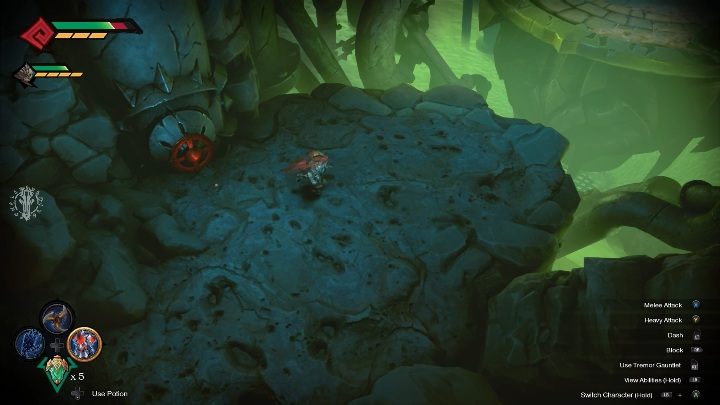 You will probably see a window telling you that your character has died - How to drain the poisonous water Chapter 8 in Darksiders Genesis? - Puzzles - Darksiders Genesis Guide