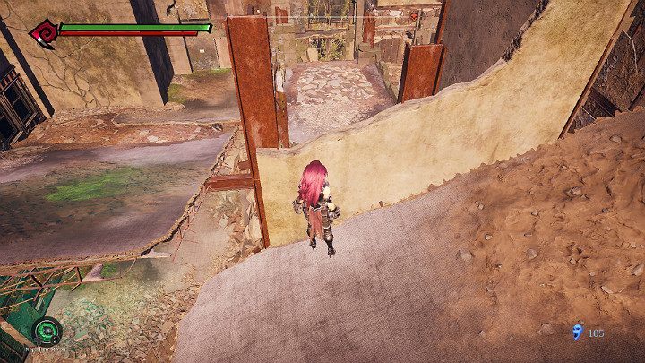 When climbing up, pay attention to the wall shown in the picture above - Haven | Darksiders 3 Walkthrough - Walkthrough - Darksiders 3 Guide