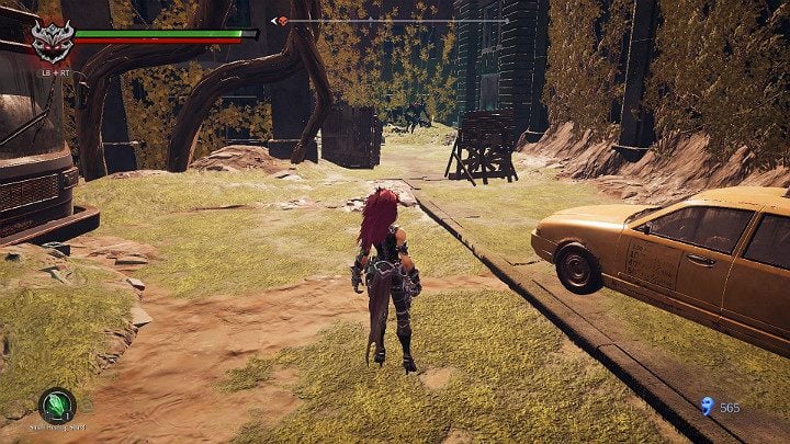 On the other side of the bus there is a passage to an alley, and in it a stronger opponent awaits - Haven | Darksiders 3 Walkthrough - Walkthrough - Darksiders 3 Guide