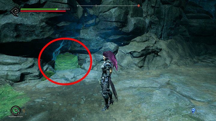 After the opponent has been eliminated, enter the narrow corridor shown in the picture above - Nether | Darksiders 3 Walkthrough - Walkthrough - Darksiders 3 Guide