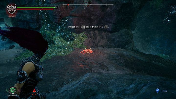 Throw a beetle near a burning substance and wait for a moment until he is interested in it - Nether | Darksiders 3 Walkthrough - Walkthrough - Darksiders 3 Guide