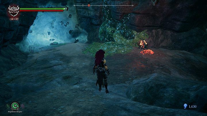 When the beetle absorbs the substance, pick it up of the ground - Nether | Darksiders 3 Walkthrough - Walkthrough - Darksiders 3 Guide
