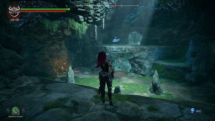 On the other side of the room, you can see a blue soul - Nether | Darksiders 3 Walkthrough - Walkthrough - Darksiders 3 Guide
