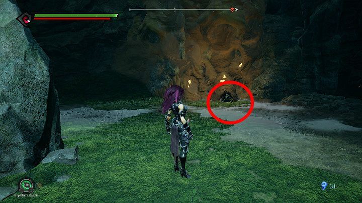 Take your beetle with you and go a bit higher with the burnt-out passage - Nether | Darksiders 3 Walkthrough - Walkthrough - Darksiders 3 Guide